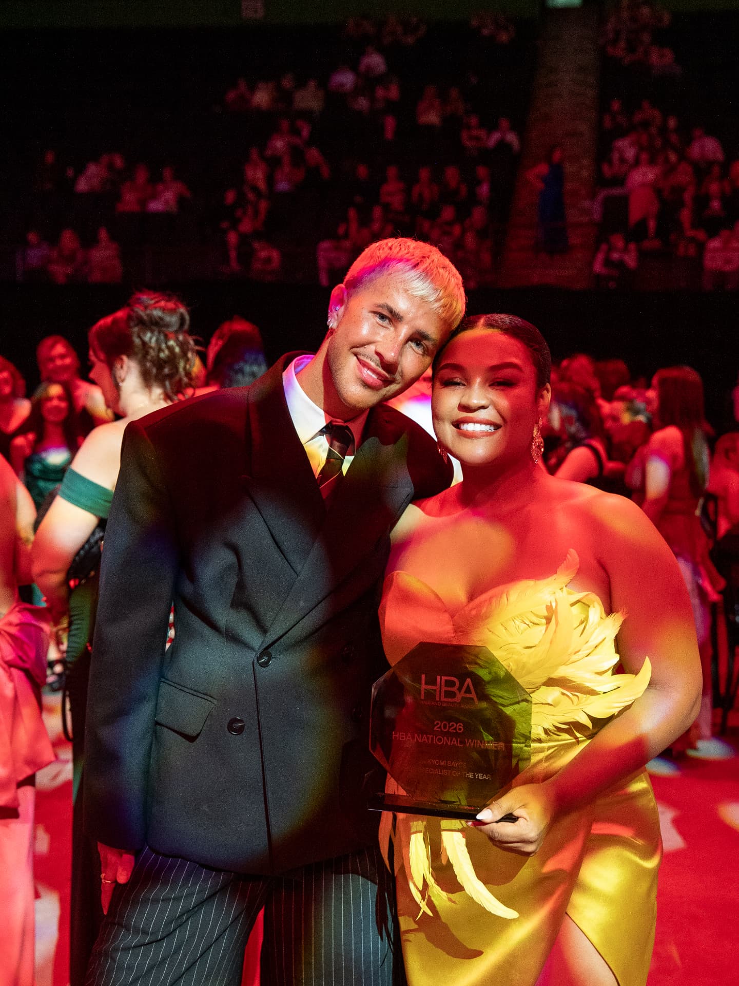 Kyomi Sayce celebrating her HBA national award